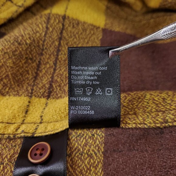 Wellen Huckberry Mens Medium Brushed Hazy Flannel Shirt Button Up Plaid - Picture 11 of 13